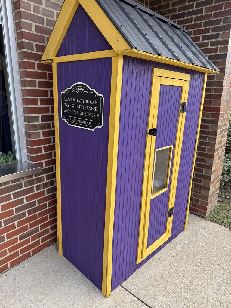 purple and yellow box