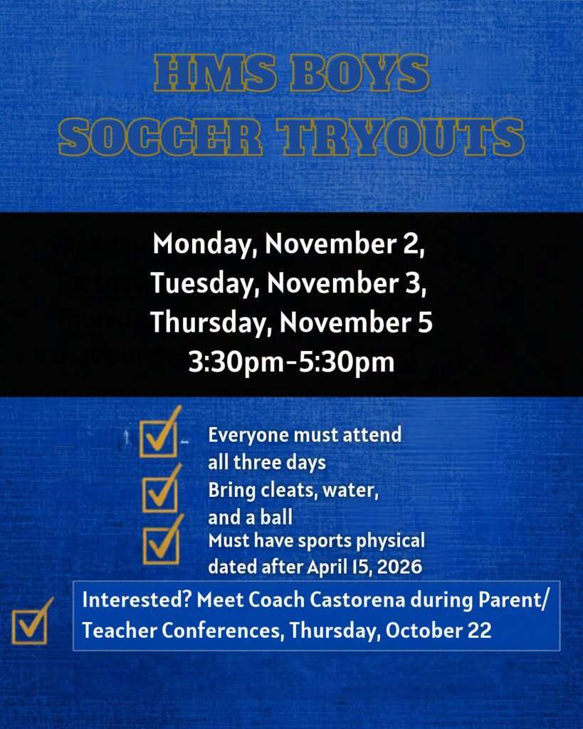HMS Boys Soccer Tryouts