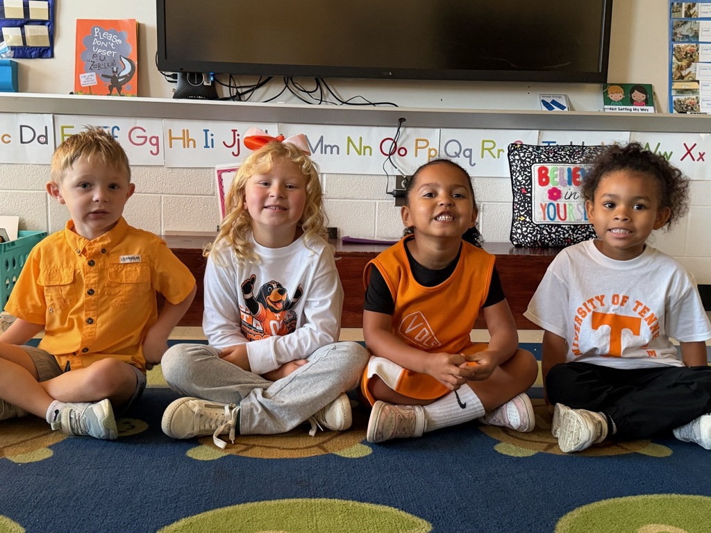 Students in UT outfits