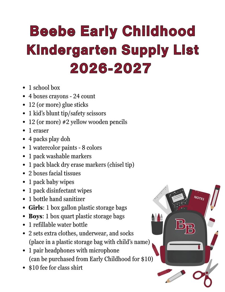 kinder supplies