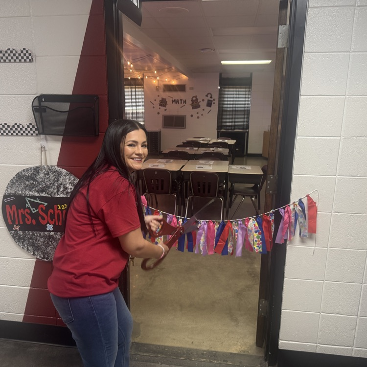cutting ribbon