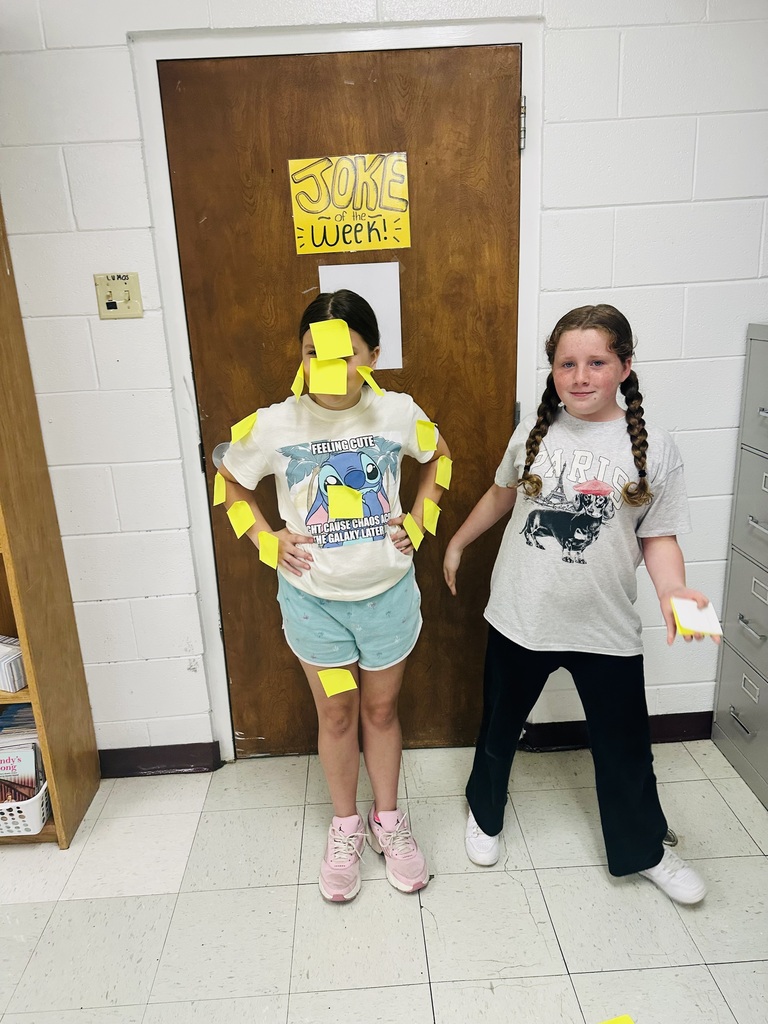 Mrs. Ballinger's class had a good time doing a sticky note ice breaker!