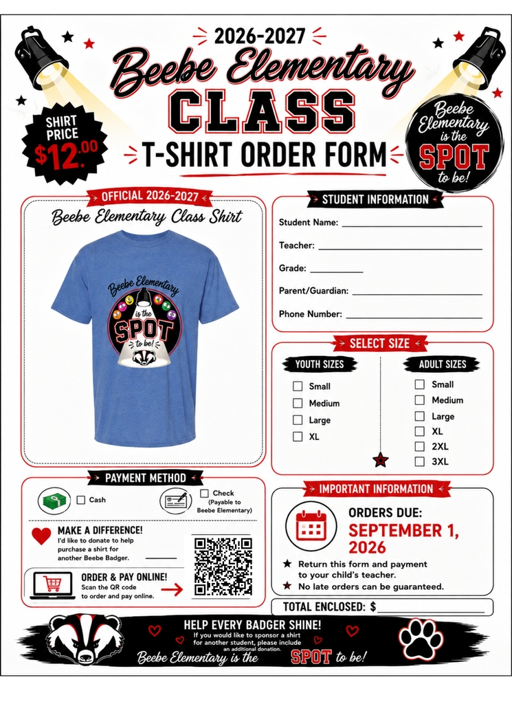 shirt order form