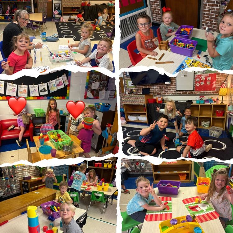 kids playing in centers
