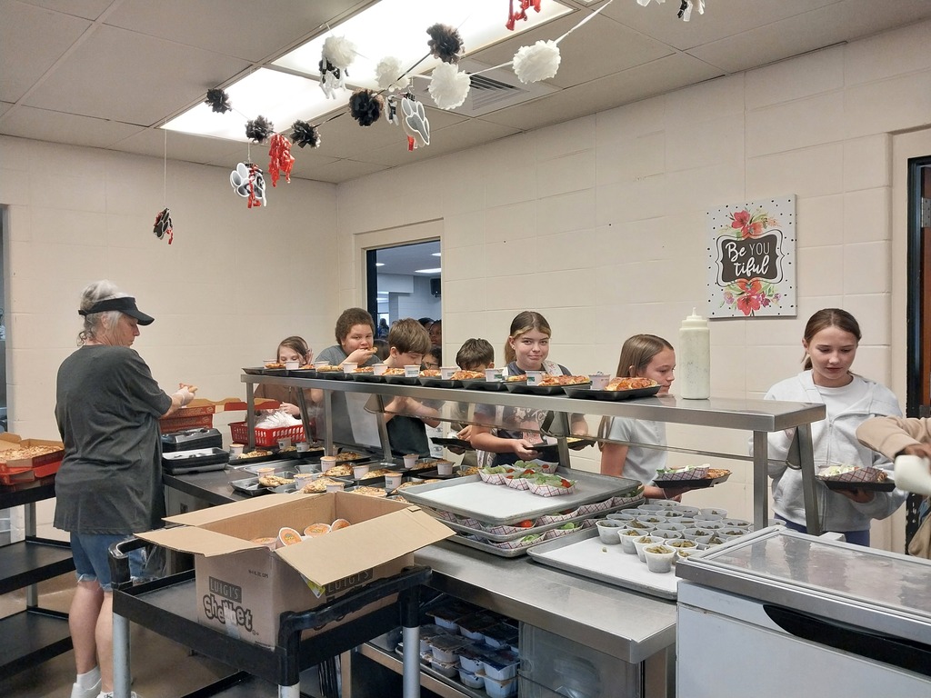 Pizza Hut Day in the BMS Cafeteria