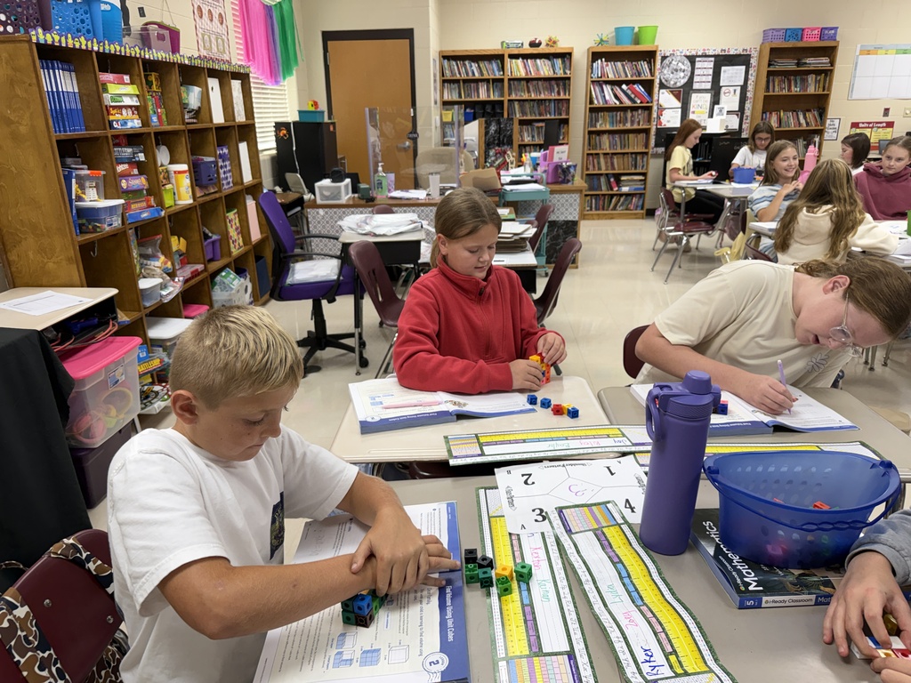 Students in Ms. Davis' classes explored volume.  