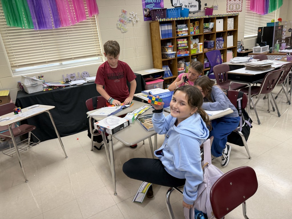 Students in Ms. Davis' classes explored volume.  