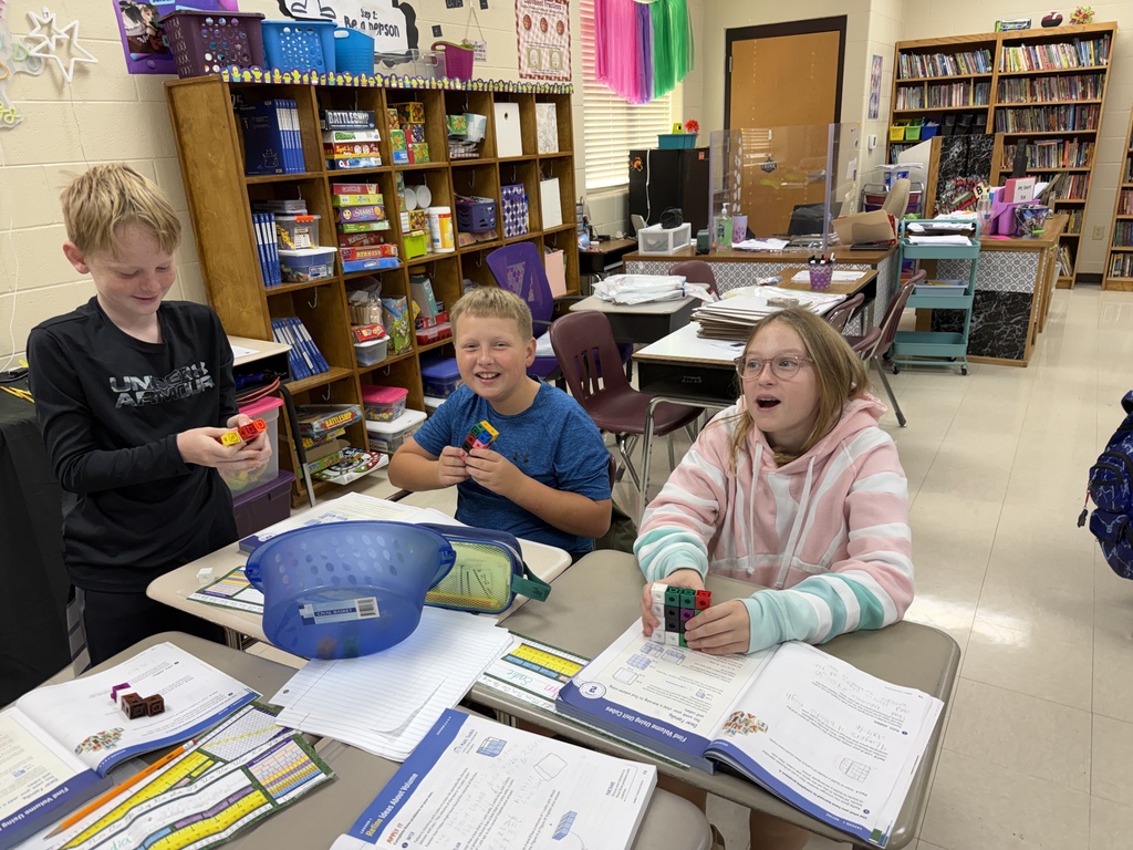 Students in Ms. Davis' classes explored volume.  