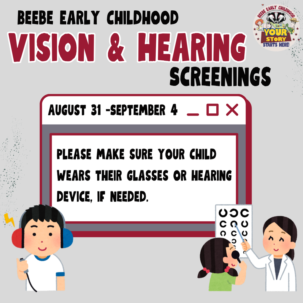 Vision and Hearing Screenings August 31-September 4