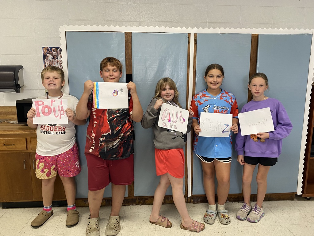 Ms. Byrd's advisory class has been reading Holes by Louis Sachar, today students read chapters 7 and 8 and designed their own "camp green lake nicknames".