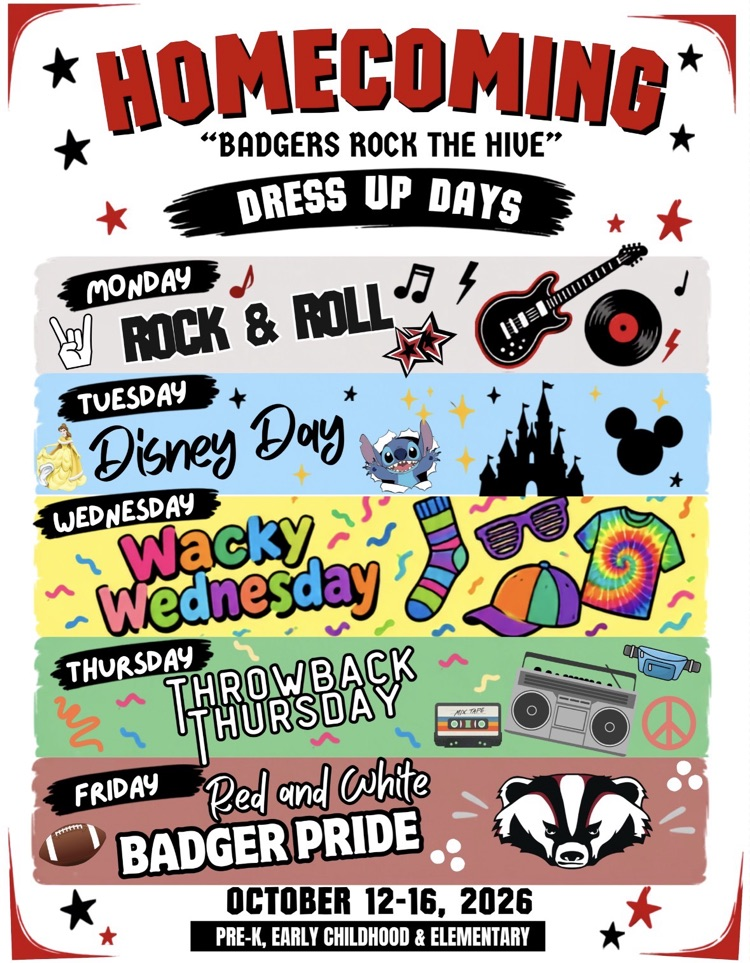 Homecoming dress up days