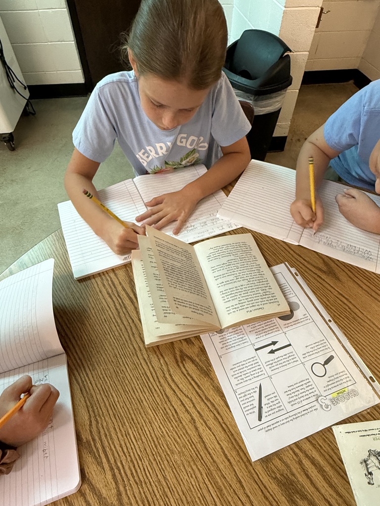 Students working