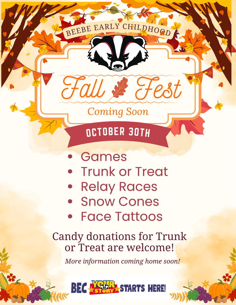 BEC Fall Fest is Friday, October 30th