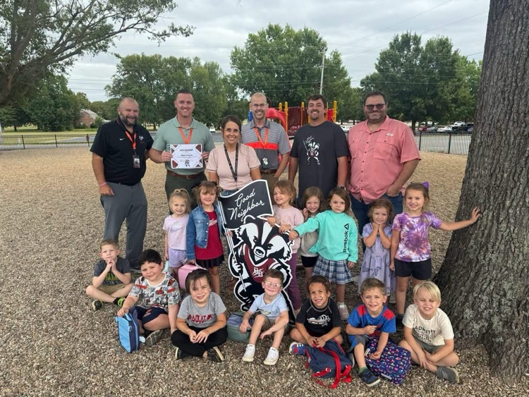 Teacher and students