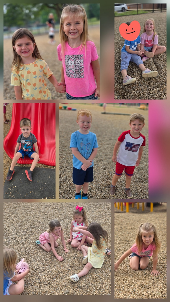 students playing on the playground 