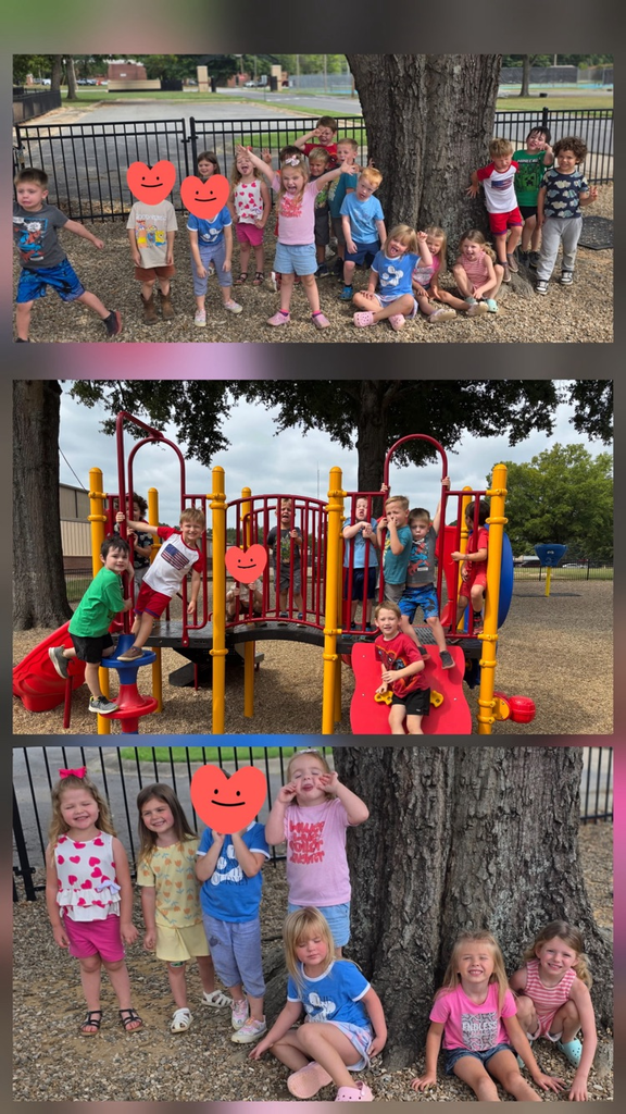 students playing on the playground 
