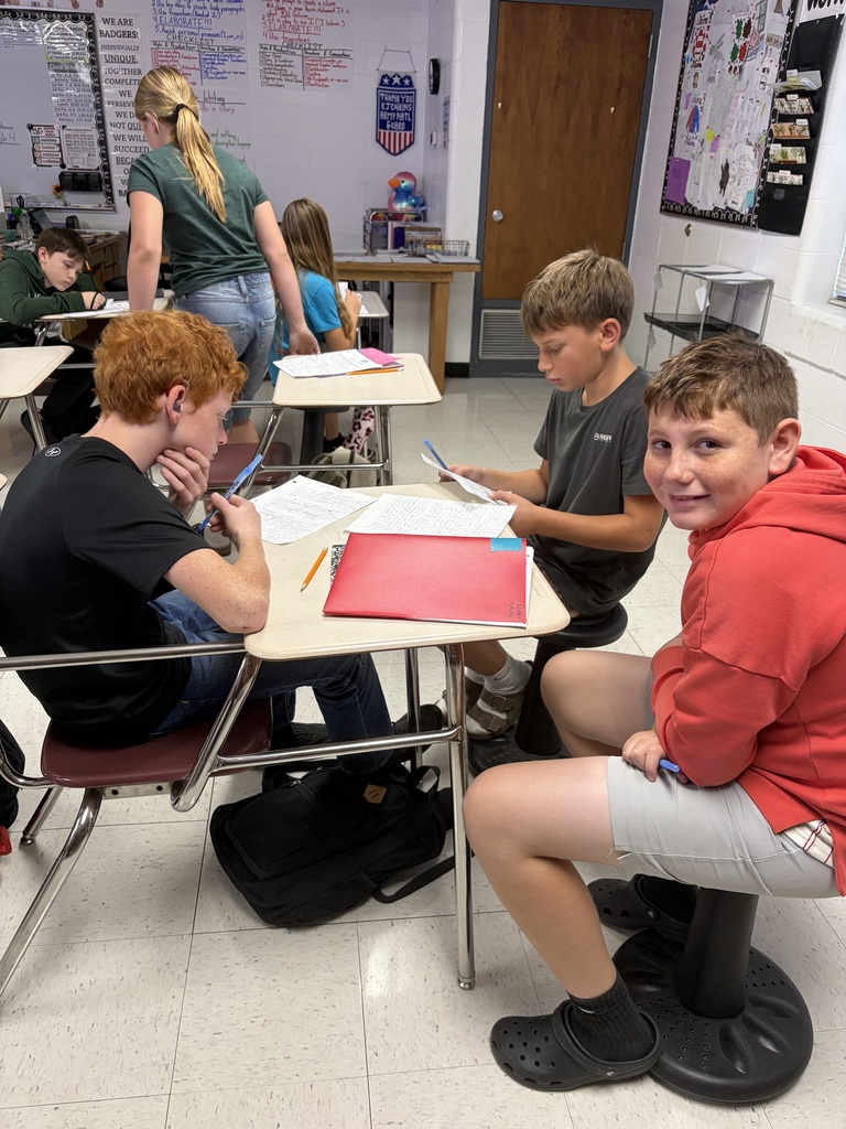 Students in Ms. Jenkins’ class have been working on their informative essay rough drafts about the Great Depression. Today they worked on peer editing each other’s work!