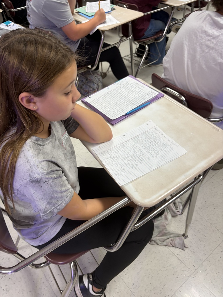Students in Ms. Jenkins’ class have been working on their informative essay rough drafts about the Great Depression. Today they worked on peer editing each other’s work!