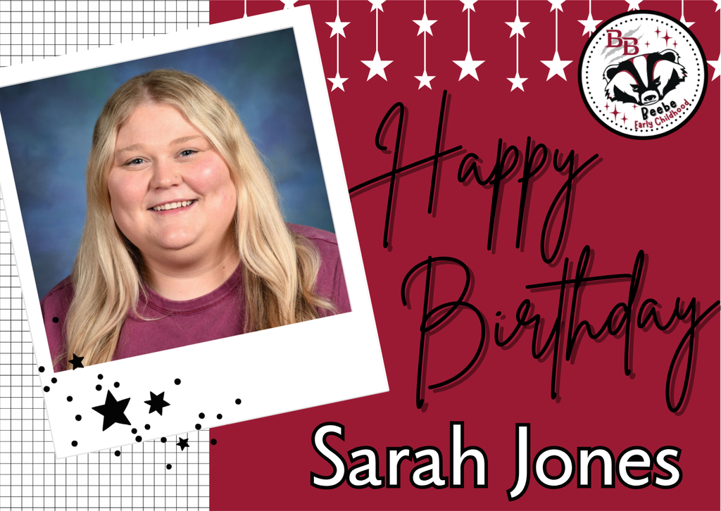 Happy Birthday to special education paraeducator, Sarah Jones!