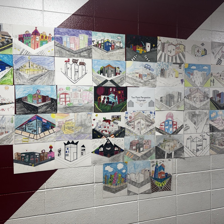 Two-point perspective art