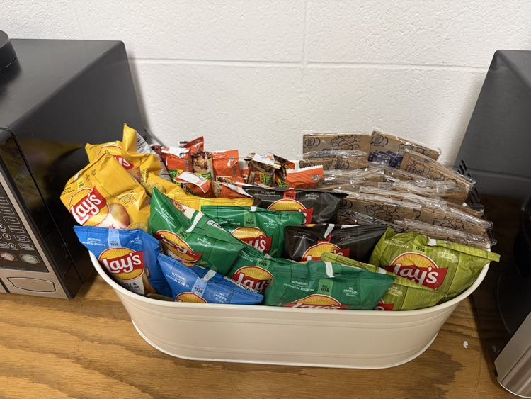 Thank you to Total Erosion Control for stocking our teachers' lounge with all sorts of goodies!!