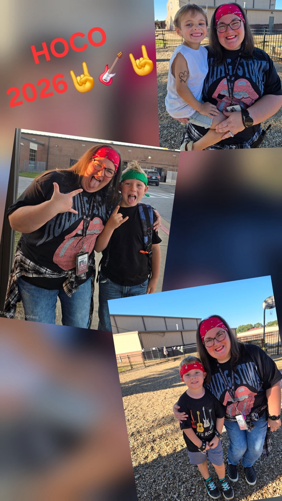 students dressed up in rock and roll 