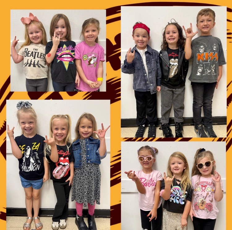 students dressed up in rock and roll 