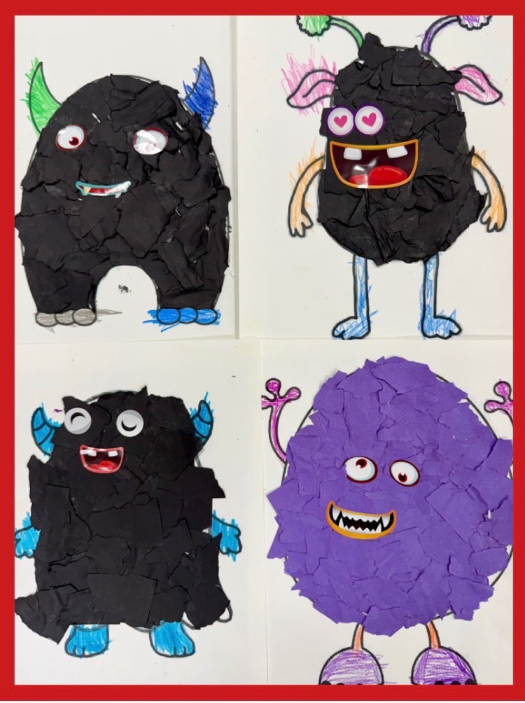 students creating artwork. 
