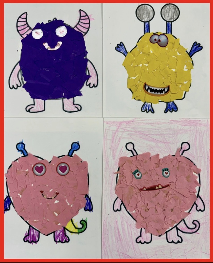students creating artwork. 