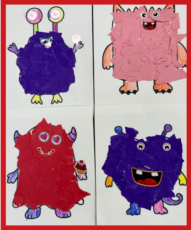 students creating artwork. 