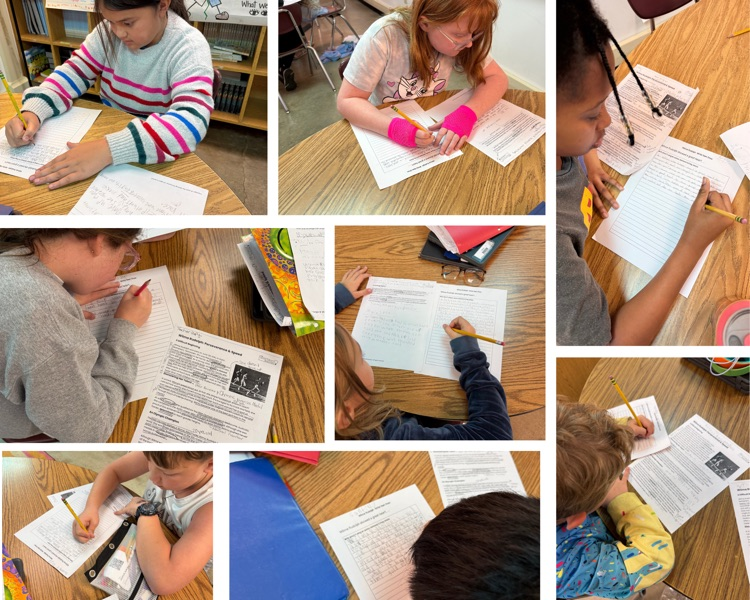 students working