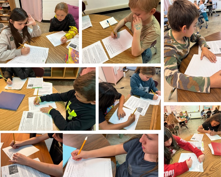 students working