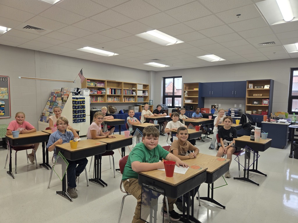 Fourth-grade and Fifth-grade in their brand new classrooms