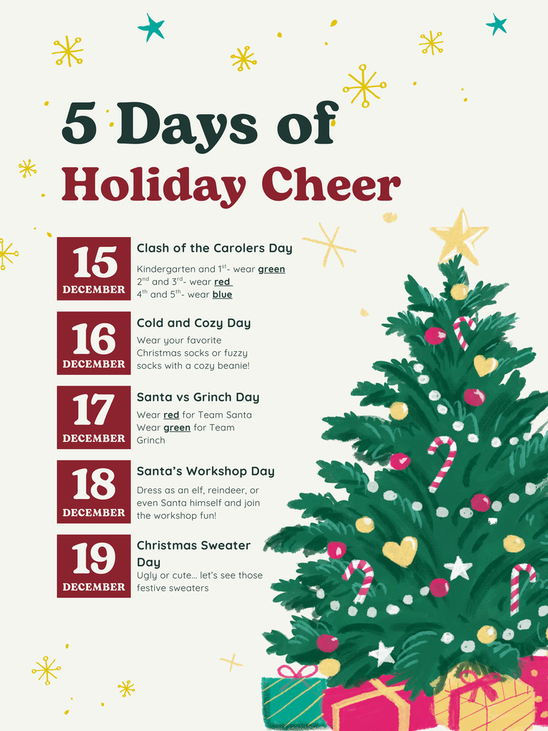 5 Days of Holiday Cheer!!!!