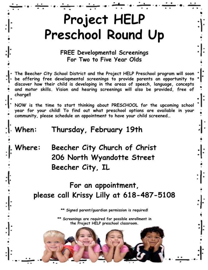 Project HELP: Preschool Round Up