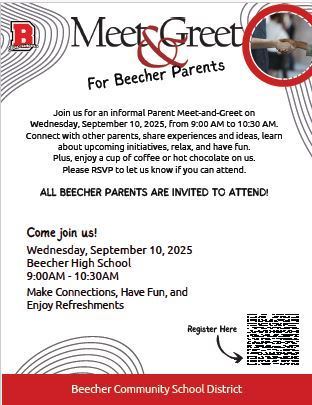 BHS parent meet and greet on 9.10.25