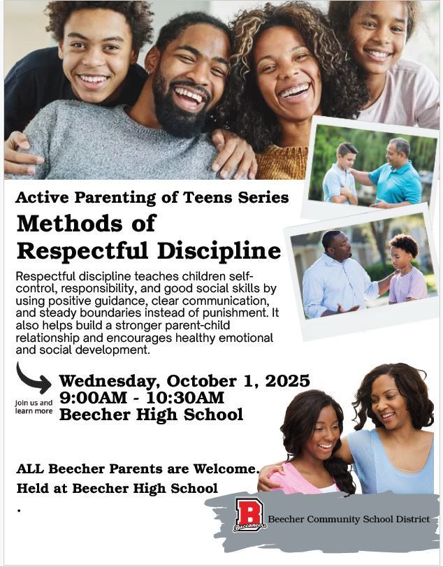 Active Parenting of Teens Series - Methods of Respectful Discipline - 10-1-25