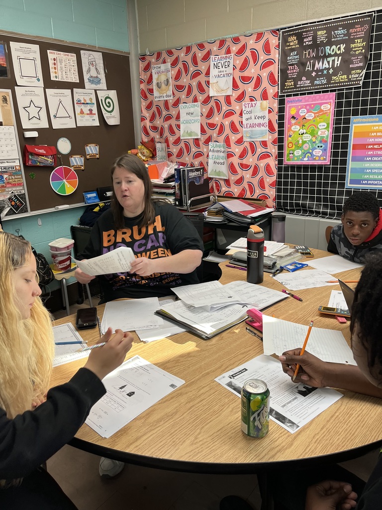 Kudo to Miss Katrina Forsythe.  Awesome Math teacher dedicated to student success.  We love you for your commitment.