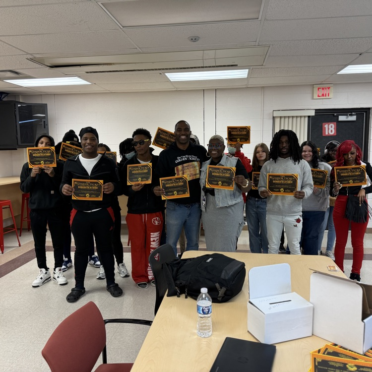 Beecher Higher Learning Students holding their Golden Ticket Certificates 