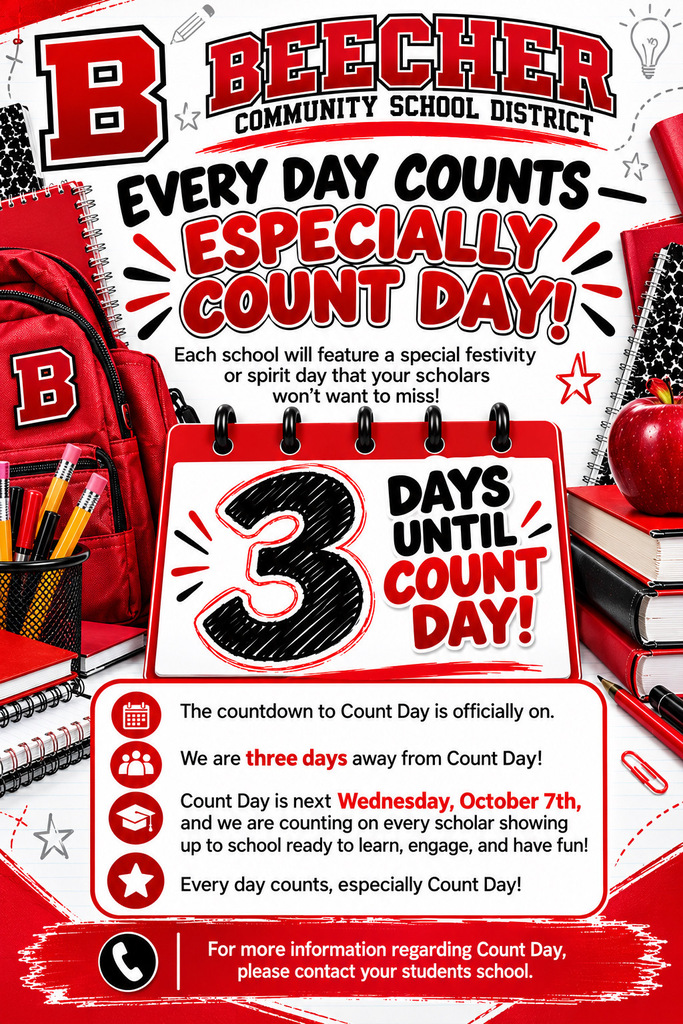 3 days until Count Day 