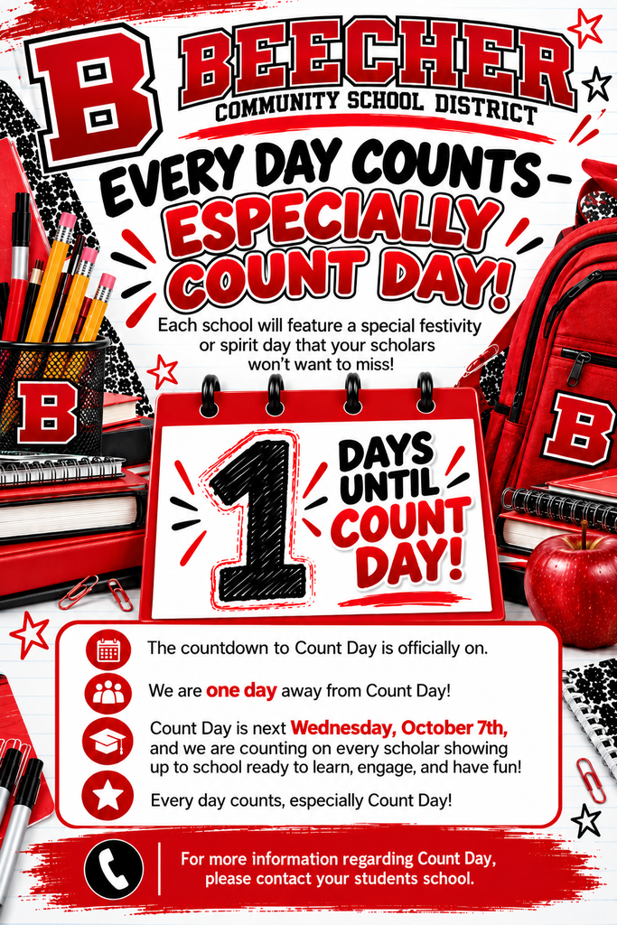 1 day until count day