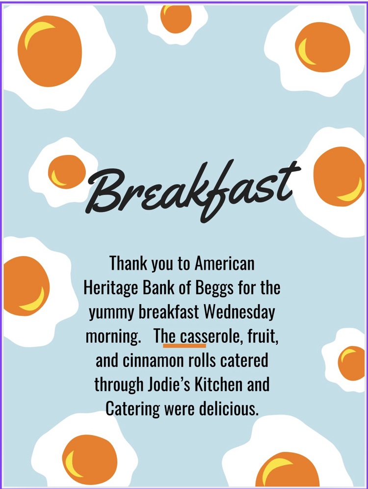Thanks American Heritage for the yummy breakfast 