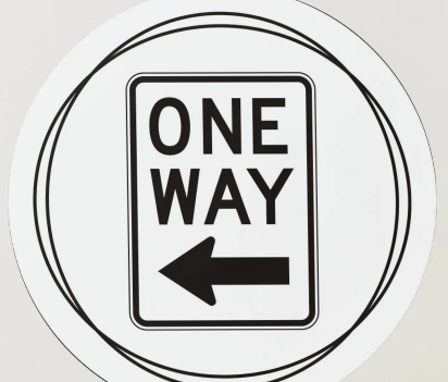 On e Way Sign