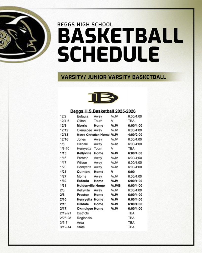 BHS Basketball Schedule