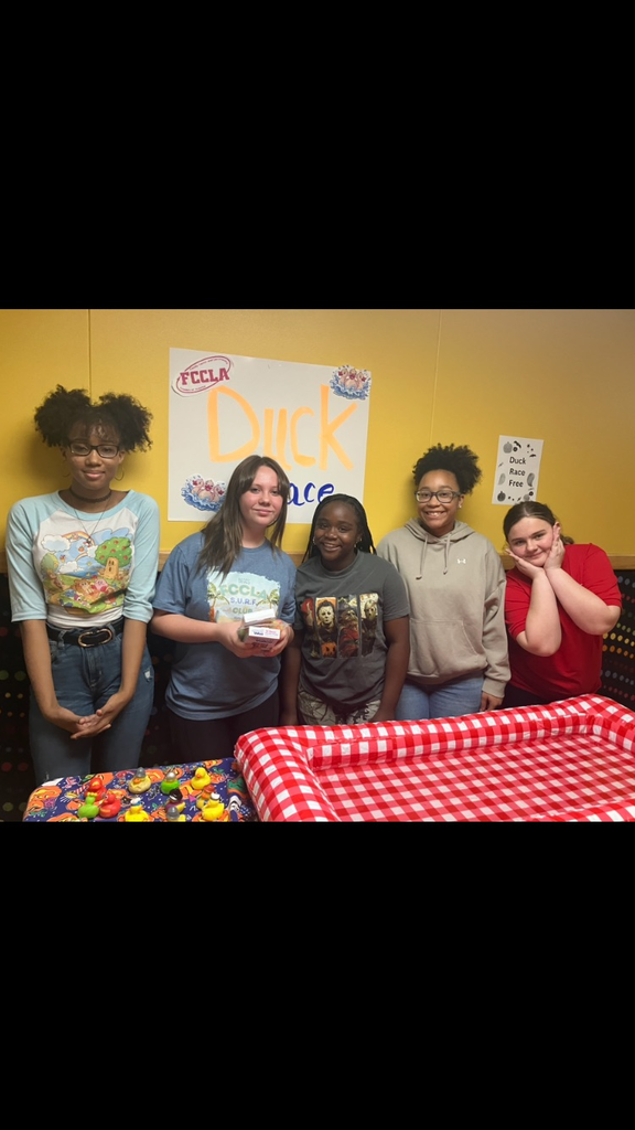 FCCLA Members hosting the Duck Race at the Elementary Carnival tonight
