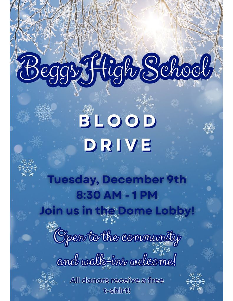 December 9 Blood Drive 