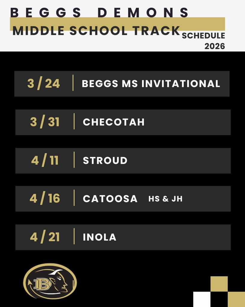 2026 BMS Track Schedule