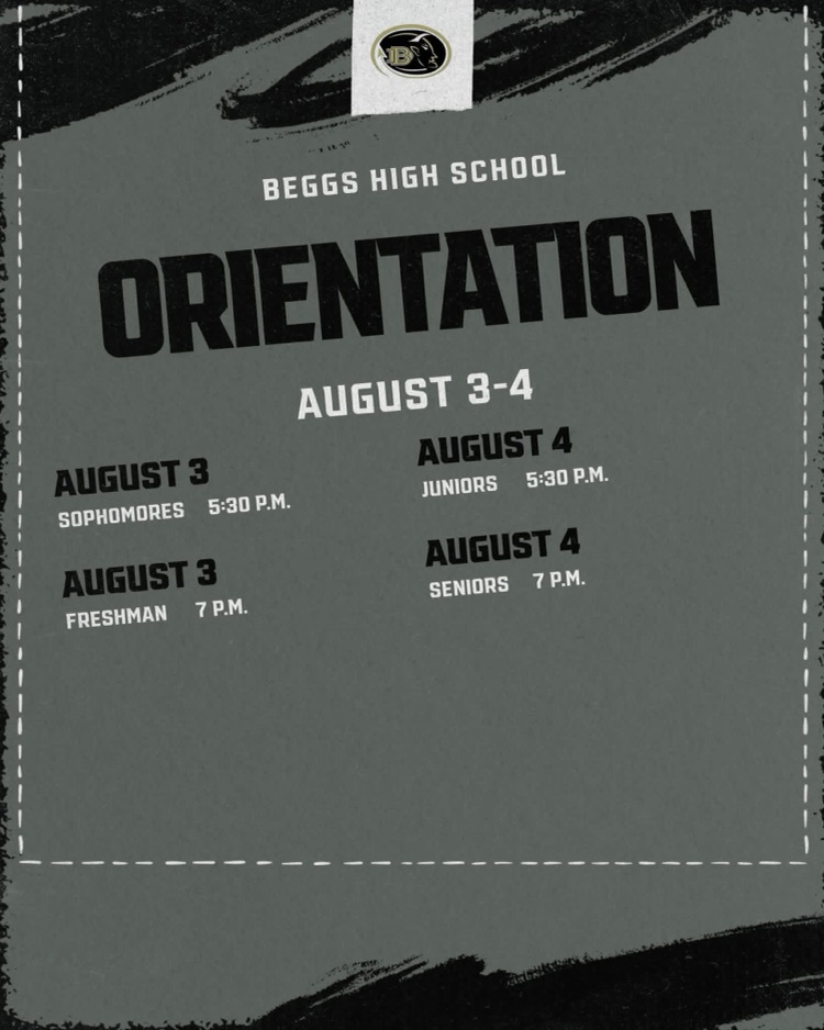 orientation dates  