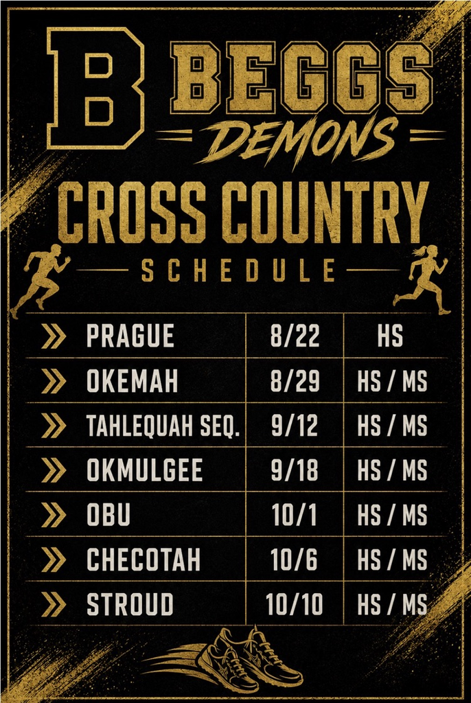 cross country schedule