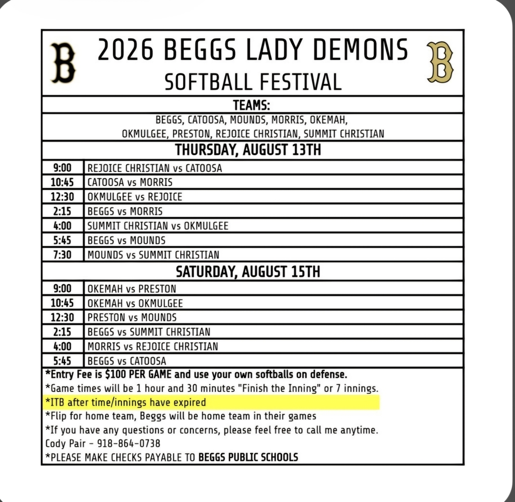 Lady Demon Softball Festival